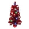 Mini Red Pre-Lit Christmas Tree
