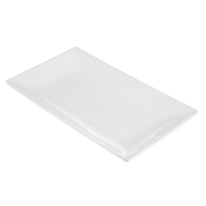 Olympia Serving Rectangular Platters Whiteware Porcelain White 310x180mm Pack Of 2