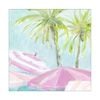 Artey | Summer Pink Umberllas I - Stretched Canvas - Stretched Canvas - 84 x 84cm