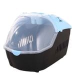 YES4PETS Small Portable Travel Pet Carrier With Mat-Blue