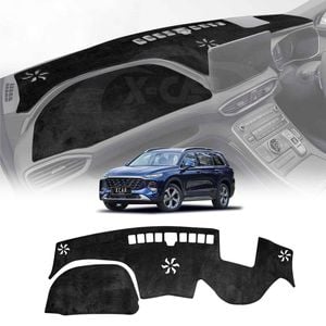 Dash Mat for Hyundai SantaFe Santa Fe 2018-2023 Non-Slip Microfiber Pad Cover Interior