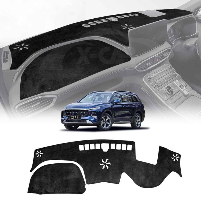 Dash Mat for Hyundai SantaFe Santa Fe 2018-2023 Non-Slip Microfiber Pad Cover Interior