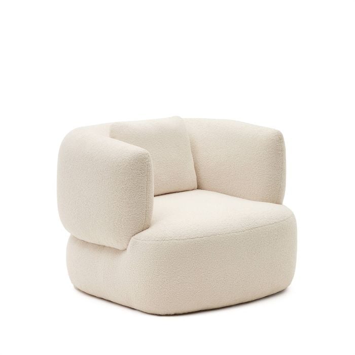 Martina armchair off-white shearling