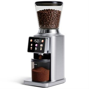 YOPOWER Burr Coffee Grinder, 34 Grind Settings Espresso Grinder with Digital Touch Screen