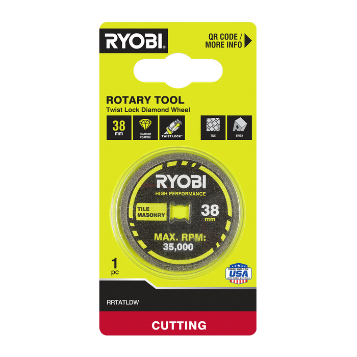 Ryobi 38mm Twist Lock Tile Cutting Wheel