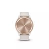 Garmin vivomove Trend - Peach Gold Stainless Steel Bezel w. Ivory Case and Silicone Band