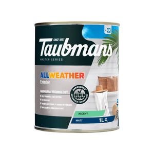 Taubmans 1L Accent Matt All Weather Exterior Paint