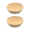 2PK Brunswick Bakers Round Rattan 23cm Bread Banneton Basket Sourdough Basket