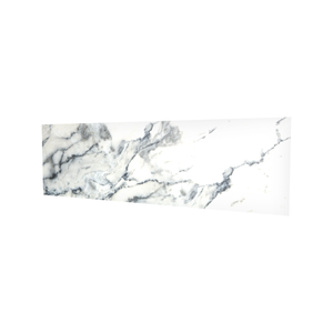 Bellessi 445mm x 1200mm x 4mm Motiv Polymer Bathroom Panel - White Marble