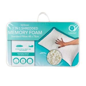 Myhouse Shredded Memory Foam Standard Pillow