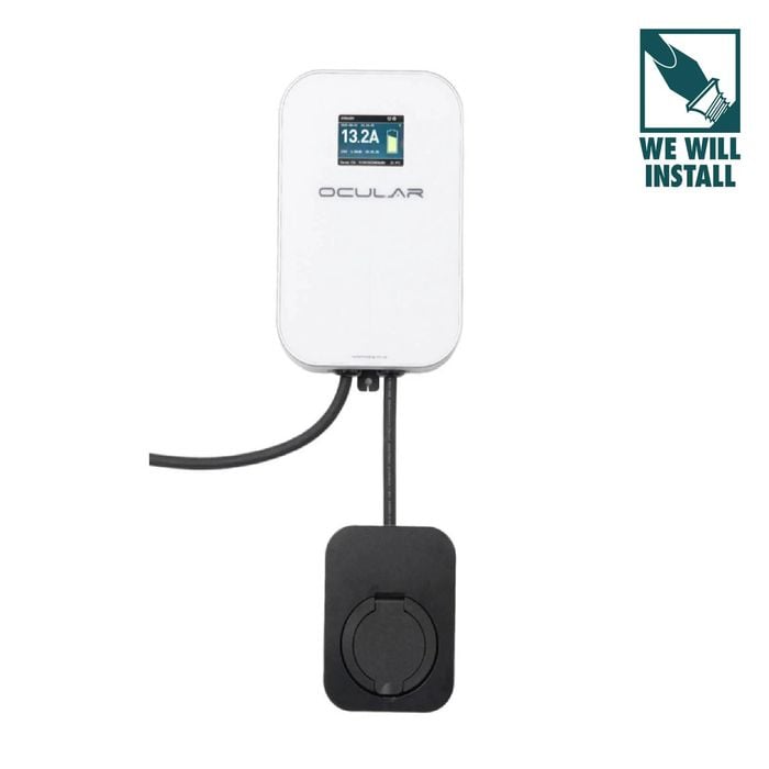 Ocular LTE Single Phase 7kW - Universal Socket EV Charging Station