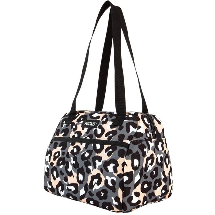 PACKIT Freezable Ice Lunch  Tote Food Storage Camping Travel Tiger  Wild Leopard