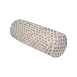 Zenvibes Round Yoga Bolster – Floral Grace, Handcrafted & Artisan-Made