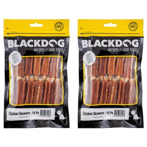 20x Blackdog Naturally Good Pet/dog Chicken Skewer Healthy/dental Treat/food