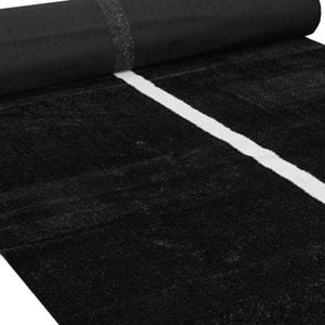 Smai Black Double Sled Turf Track - 2.4 X 12m - Black