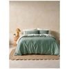 Linen House 400tc Surf Wash Seafoam Green Quilt Cover Set Queen