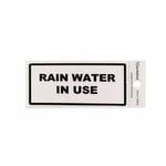 Sandleford Rain Water In Use Self Adhesive Sign