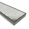 Forme 900 × 100mm Brushed Gun Metal Grey PVD Stainless Steel Tile Insert Floor Waste