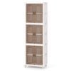 Costway 6-cube Stackable Storage Cabinets Folding Box W/wheels