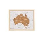 Travel Board Australia Map Desk
