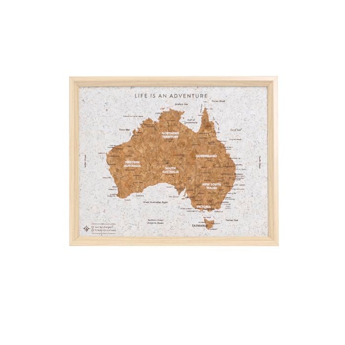 Travel Board Australia Map Desk
