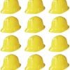 12x KIDS BUILDER HATS Construction Costume Party Helmet Safety Cap Childrens Yellow