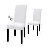 Catzon 2 Pcs Dining Chair Covers Waterproof Stretch-White