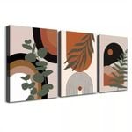 3pcs Abstract Nature Print 100% Australian Made 3 x 40x60cm  (Stretched)