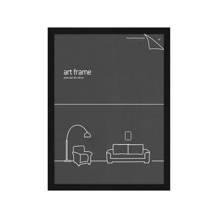 Frames & Hangers Wall Hanging Sleek 30x40cm Picture Poster Frame Black