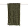 Kas Australia 130x170cm Rye Throw Blanket Home/Bedroom Decor Moss