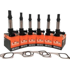 6-Pack SWAN Ignition Coils & Gasket set for Holden Commodore (VZ)