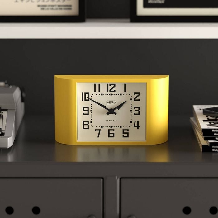 Newgate Mini Metro Mantel Clock-yellow - Bunnings Australia