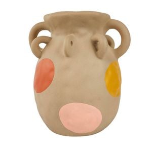 Urban Margot Squat 19cm Ceramic Plant/Flower Vase Small - Sand/Boho