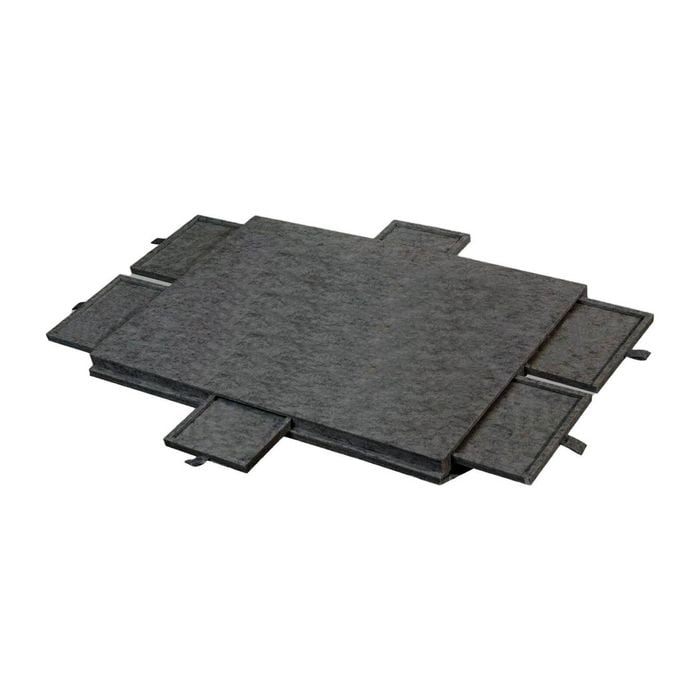 Social Hike Puzzle Board 1000 Pcs - Felt Tilting Portable Cover + Drawers Grey