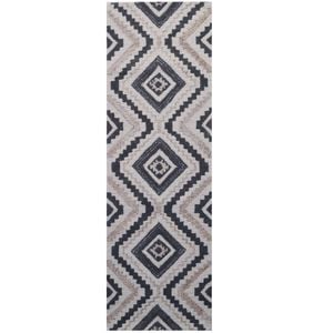 Designer Handmade Wool Rug-Matrix 6346-Natural-80x300cm