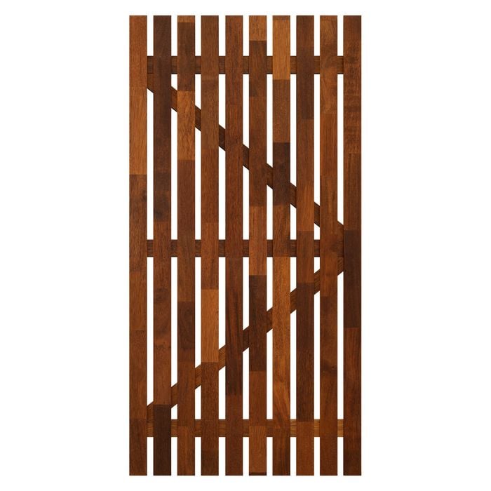 SpecRite 1800 x 900mm Merbau Pre-Oiled Vertical Slat Gate