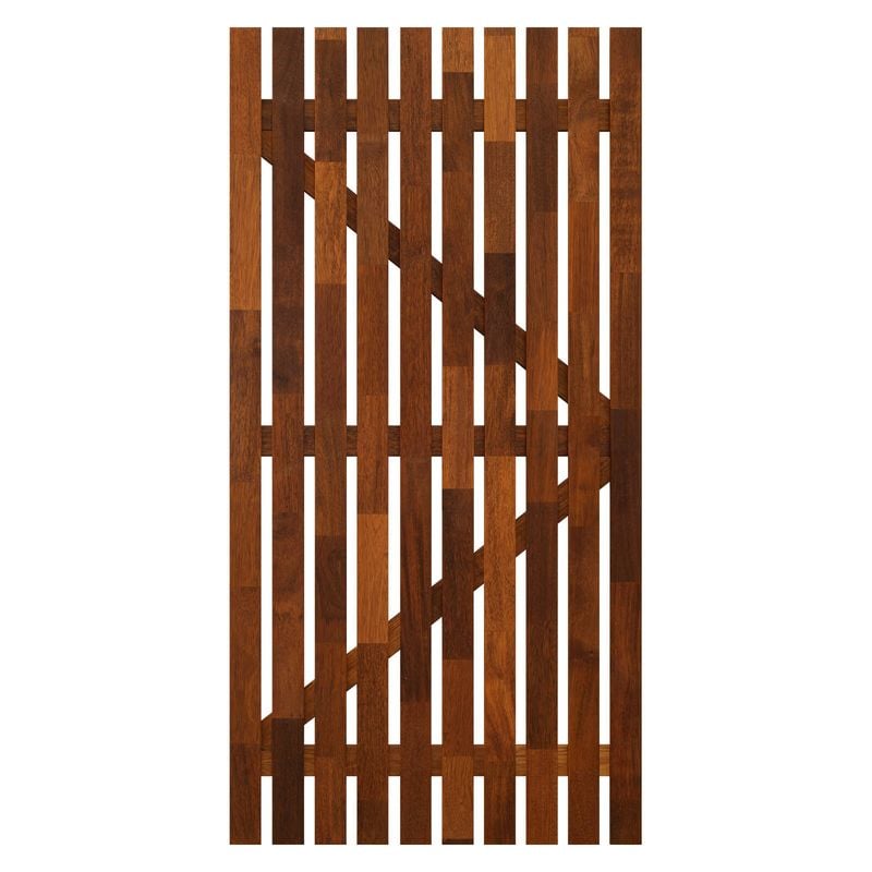 SpecRite 1800 x 900mm Merbau Pre-Oiled Vertical Slat Gate