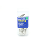 Narva 6.3 x 0.8mm 1/4" Non-Insulated 2-Way Male/Female Connector - 17 Pack