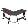 Miuz L Shaped Gaming Desk Large Corner Desk Office Computer Workstation Table