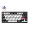 Keychron Q1 He Qmk Fully Assembled Knob Wireless Custom Carbon Black Keyboard - Gateron Double-rail Nebula Switch [kbkcq1hm1]