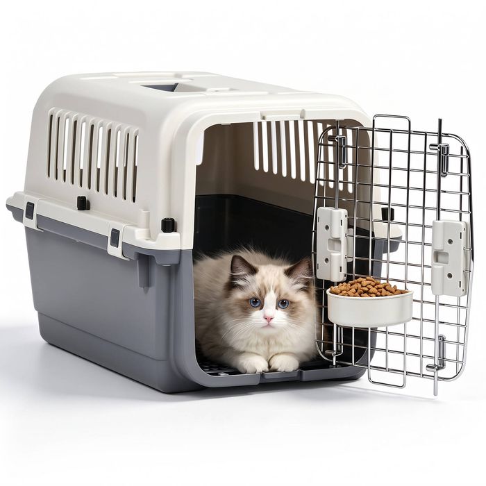 Advwin Pet Travel Carrier Dog Crate Pet Kennel Dog Cat Carrier 41x40x60cm