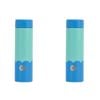 2PK Annabel Trends Stainless Steel Wave 300ml Mini Bottle - Aqua Blue