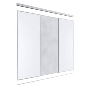 Lugna 2400 x 1801 - 2700mm 1 Mirror 2 Melamine 3 Door Combo Package