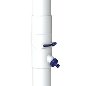Rain Harvesting 90mm Downpipe Inline Round Diverter