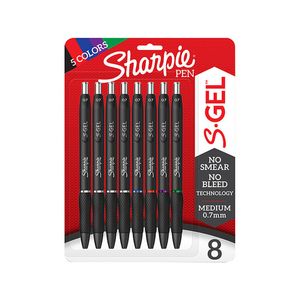Sharpie S-Gel High Performance Gel Pen 8pk