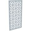 ProtectorAl 300-1200w x 1201-2400h Silver Matt/Gloss White Morrocco Unframed Composite Deco Panel