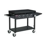 BEEFEATER Black Enamel Clubman 4 Burner BBQ and Trolley