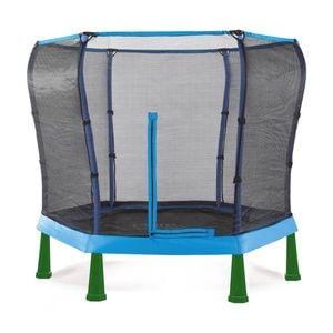 Plum Play AU 7ft Junior Jumper Trampoline Springsafe Enclosure Ages 3-7y - Blue