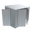 Build-a-Shed 1.5 x 2.3 x 2.0m Tunnel Shed Tunnel Hinged Door Double Hinged Side Door - Zinc