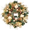 Lifebay Golden Bow Christmas Wreath